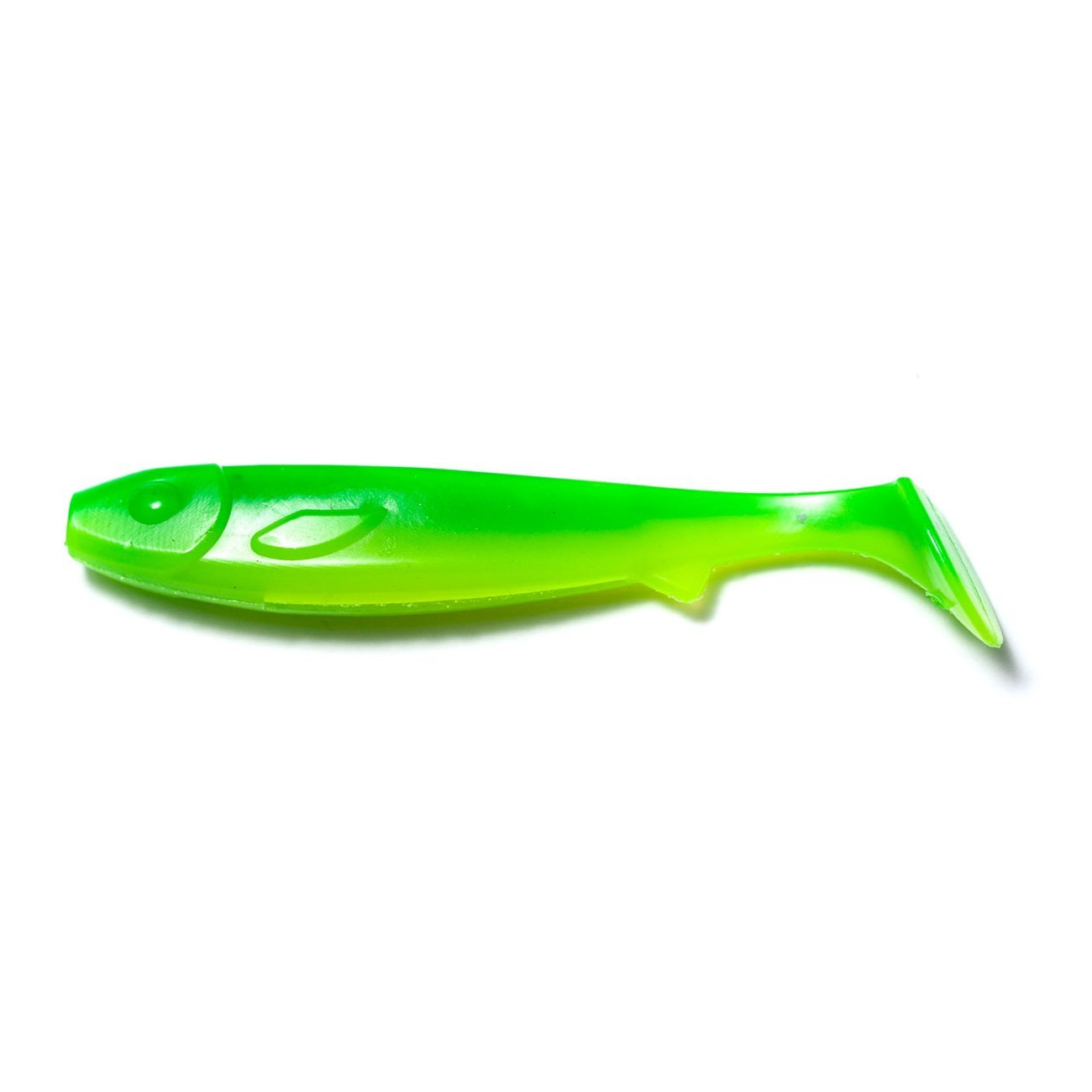 Köp Flatnose Shad Bass 12,5cm - Limetreuse (2-p) på Mieko Fishing!