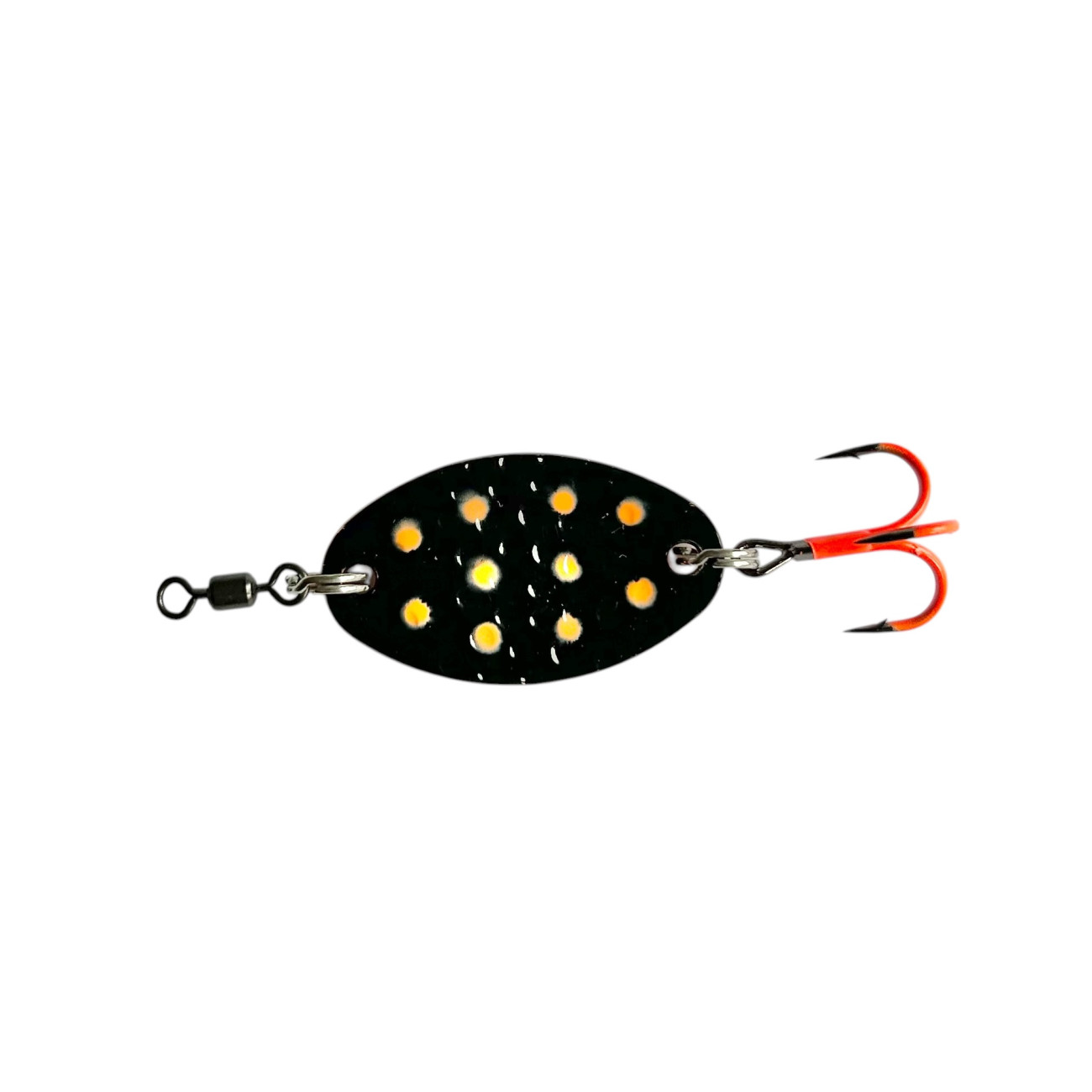 Köp Mieko Trout 12 gram - Black Fluo Orange Dots på Miekofishing.se!