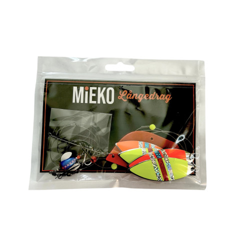 Köp Mieko Långedrag - Red/Yellow Silver Star (Spin-N-Glow) hos MIEKO!