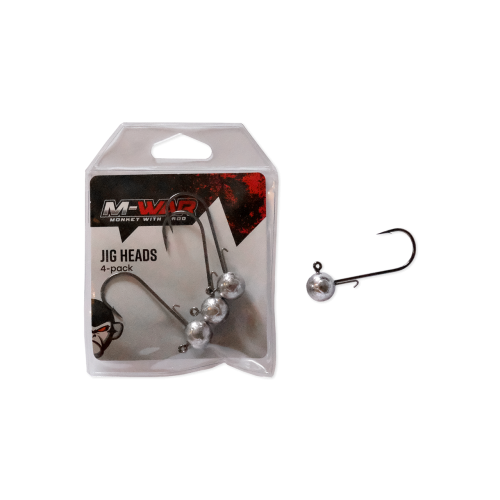 Köp M-WAR Jiggskallar #2/0 (BKK) 18gr 4-pack på Miekofishing.se!