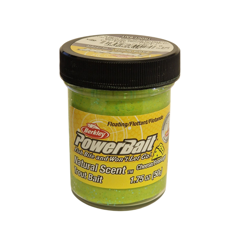 Köp Powerbait Natural Scent Glitter Cheese - Chartreuse på Mieko!
