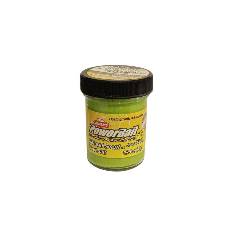 Köp Powerbait Natural Scent Glitter Cheese - Chartreuse på Mieko!