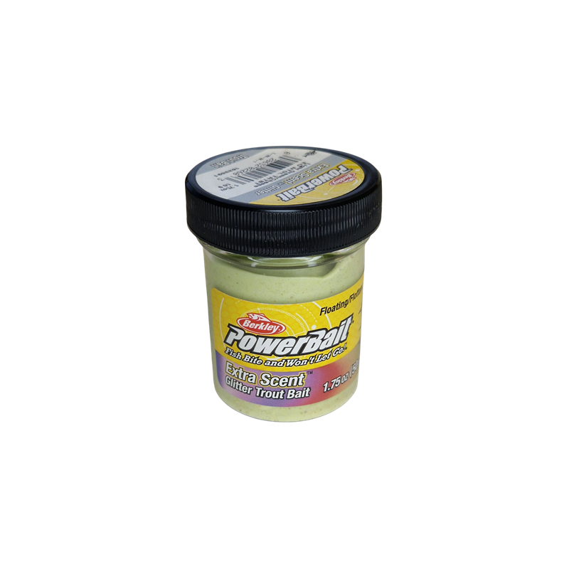 Köp Powerbait Natural Scent Glitter Cheese - Light Green på Mieko!