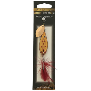 Köp Dollar Spinnare 12 gram - Koppar Red Dots på Miekofishing.se!