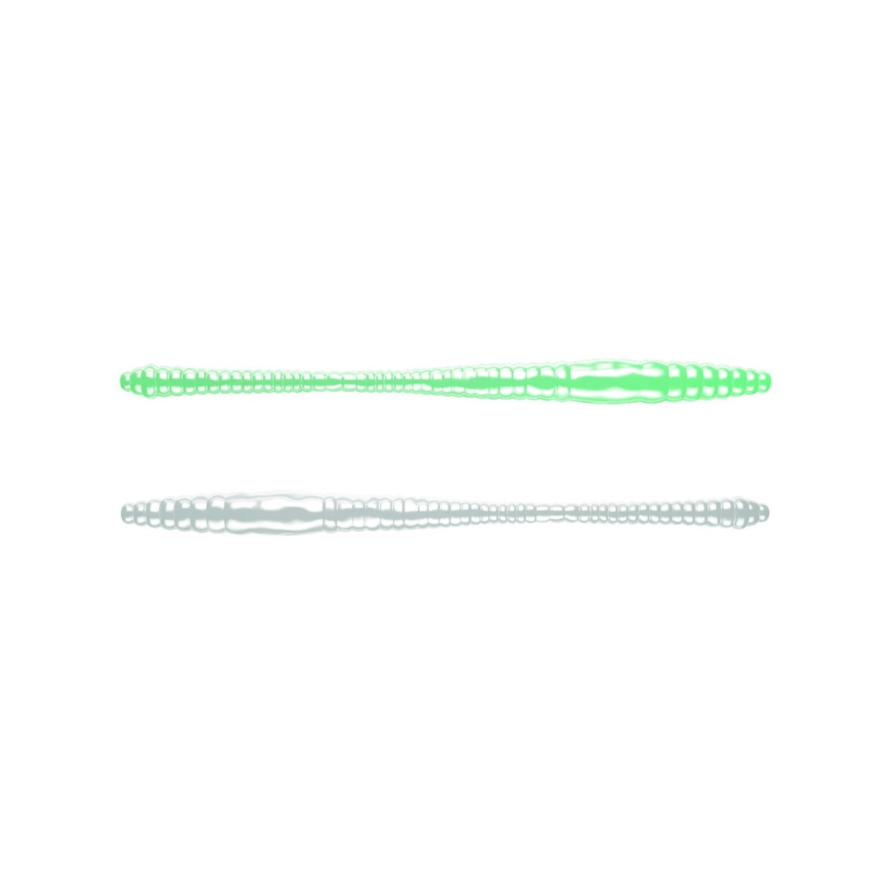 Köp Dying Worm 70mm - Glow UV Green (Krill) Libra Lures på MiEKO!