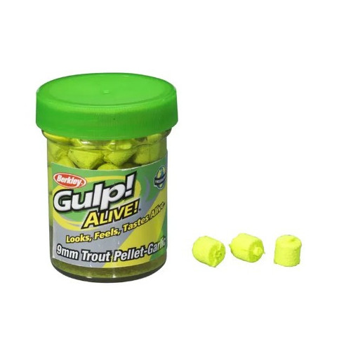 Köp Gulp Alive Trout Pellets Chartreuse - Garlic på Miekofishing.se!