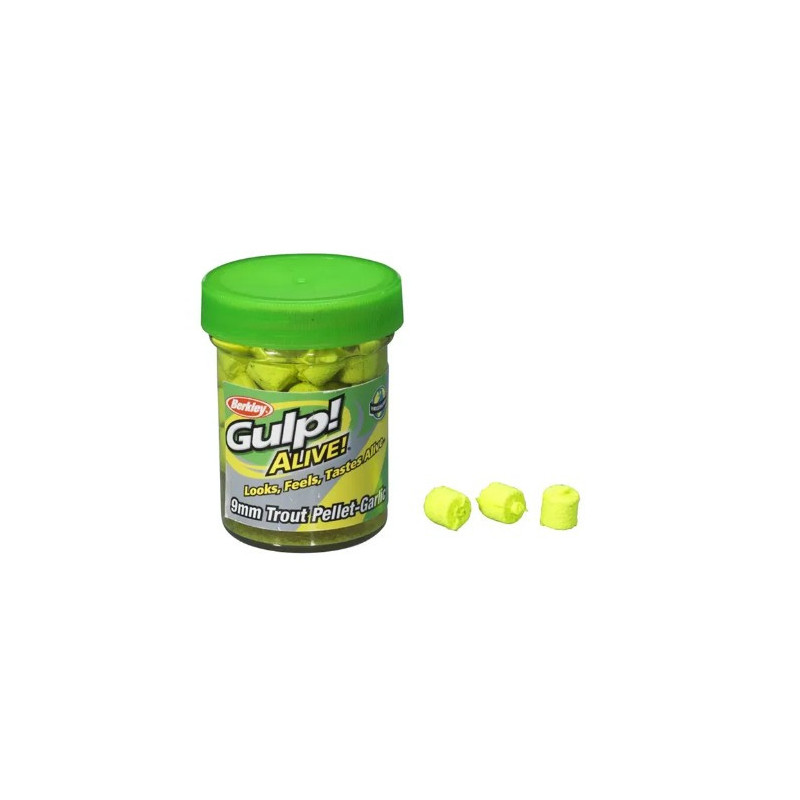 Köp Gulp Alive Trout Pellets Chartreuse - Garlic på Miekofishing.se!