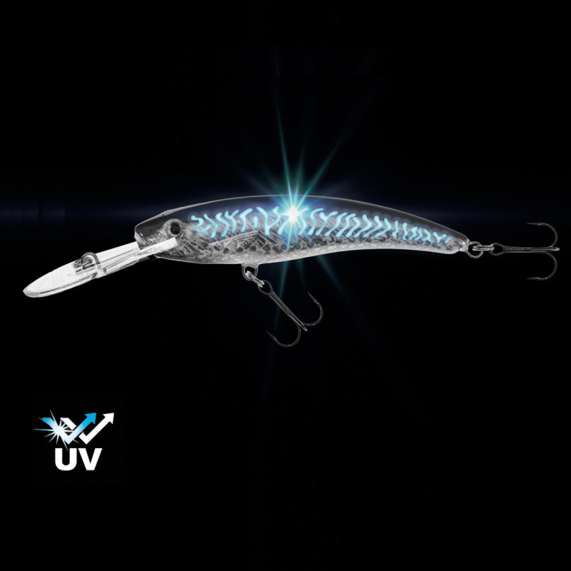 Köp Jaxon Diver Gösvobbler 9 cm - UV Blue Silver på Miekofishing.se!
