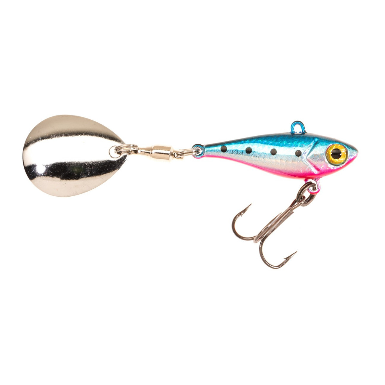 Köp Jaxon Rapid Tail Spinner 12g -  Blue Silver Pink på MiEKO!