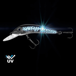 Köp Jaxon Ferox vobbler 10 cm - UV Blue Silver på Miekofishing.se!