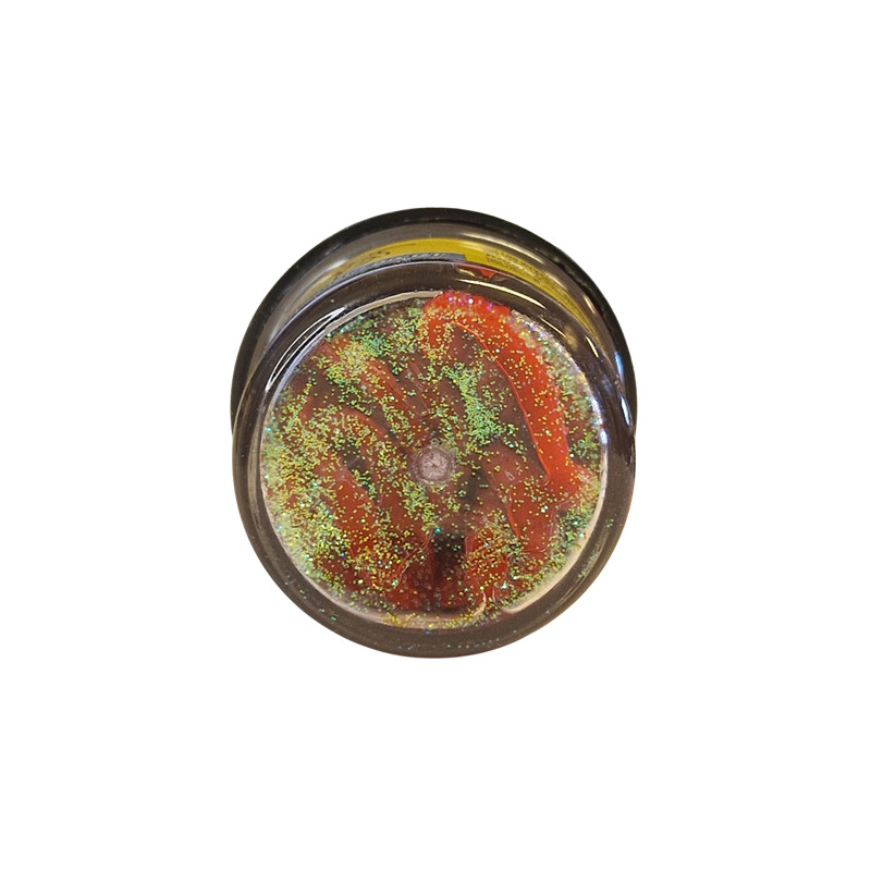 Köp PowerBait Honey Worm 25mm - Red/Scales (Banana Boost) på MiEKO!