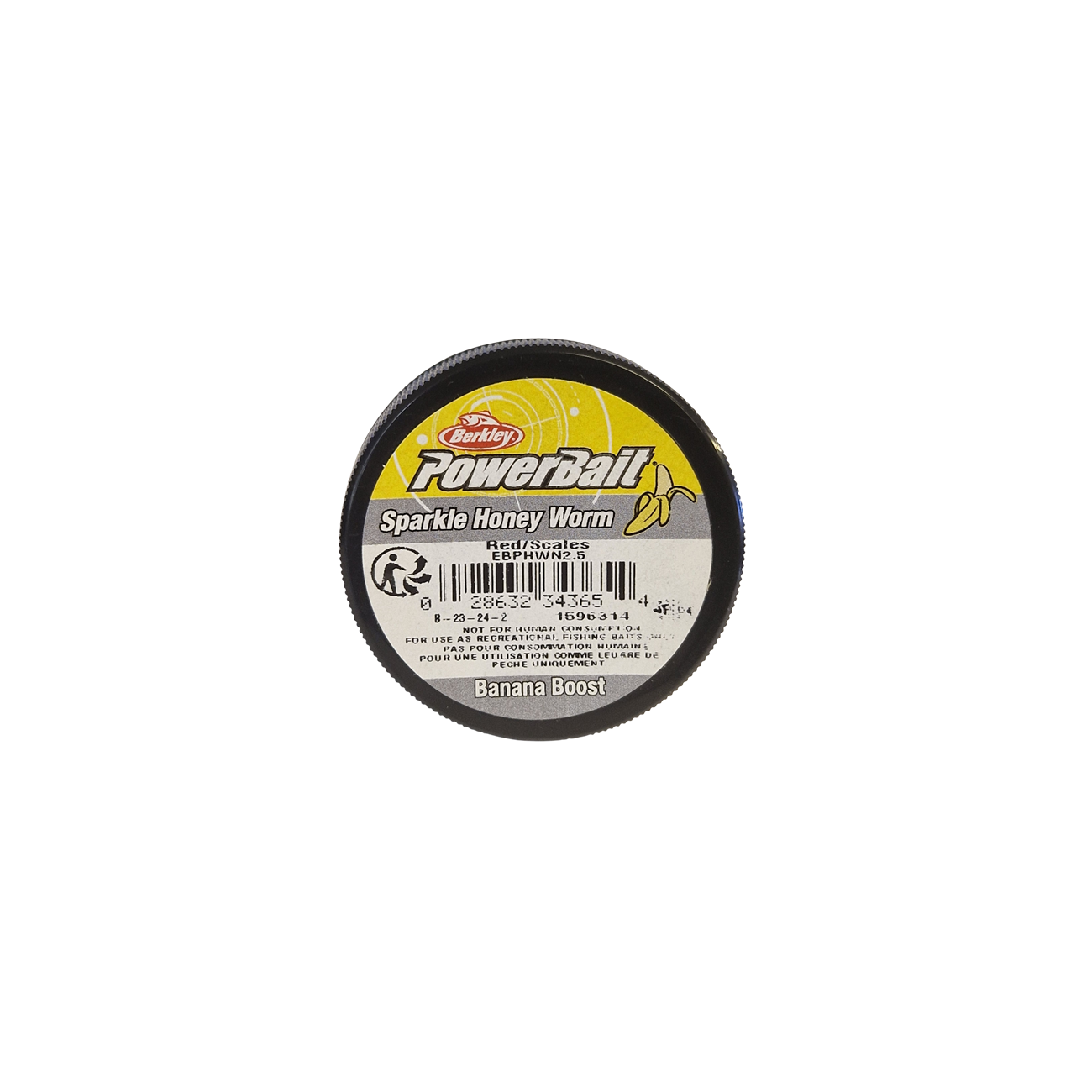 Köp PowerBait Honey Worm 25mm - Red/Scales (Banana Boost) på MiEKO!