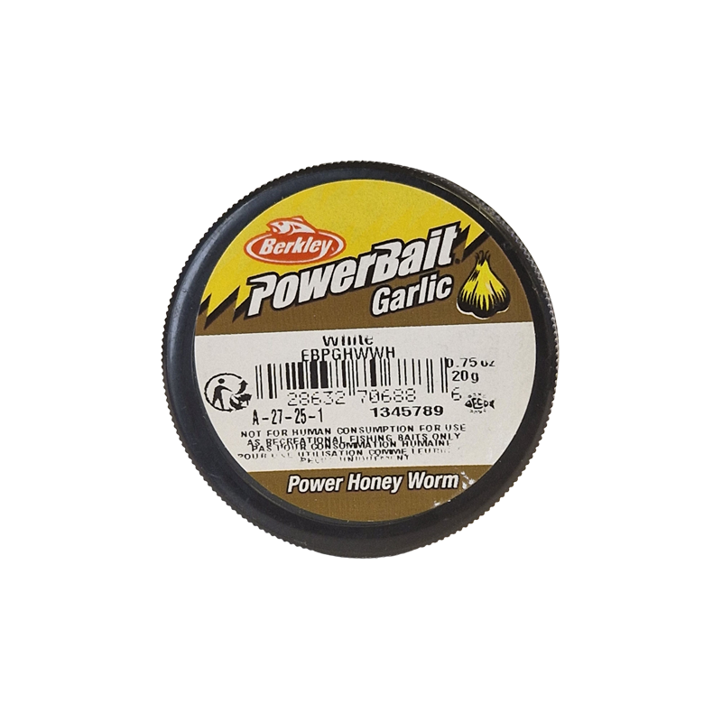Köp PowerBait Honey Worm 25mm - White (Garlic) på MiEKOfishing.se!