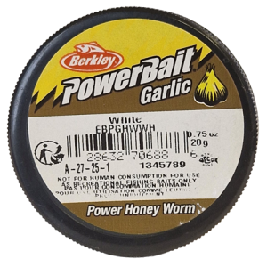 Köp PowerBait Honey Worm 25mm - White (Garlic) på MiEKOfishing.se!