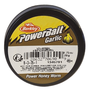 Köp PowerBait Honey Worm 25mm - Orange (Garlic) på MiEKOfishing.se!