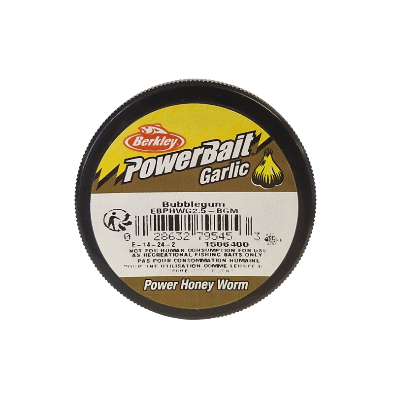 Köp PowerBait Honey Worm 25mm - Bubblegum (Garlic) på MiEKOfishing.se!