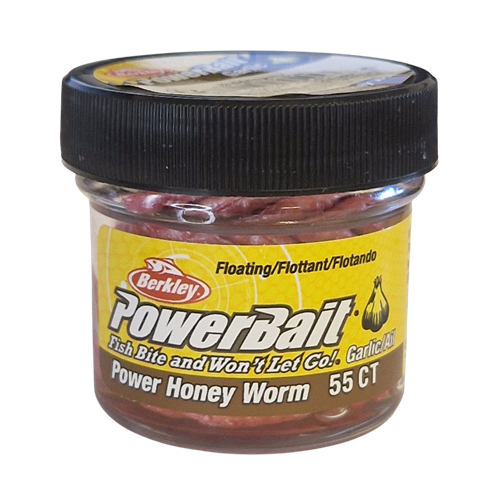 Köp PowerBait Honey Worm 25mm - Bubblegum (Garlic) på MiEKOfishing.se!