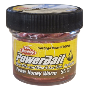 Köp PowerBait Honey Worm 25mm - Bubblegum (Garlic) på MiEKOfishing.se!