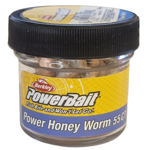 Köp PowerBait Honey Worm 25mm - Orange/Pearl på MiEKOfishing.se!