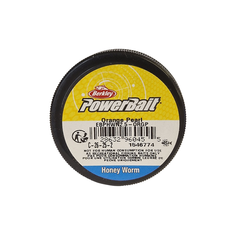 Köp PowerBait Honey Worm 25mm - Orange/Pearl på MiEKOfishing.se!