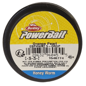 Köp PowerBait Honey Worm 25mm - Orange/Pearl på MiEKOfishing.se!