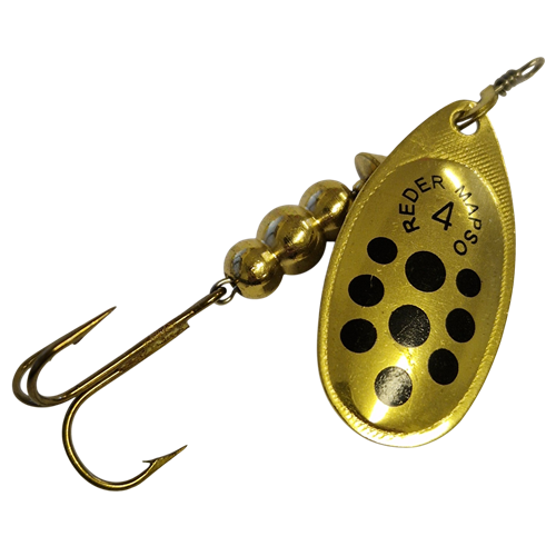 Köp Jaxon Reder 4 - Guld/Svarta prickar (10g) på Miekofishing.se!