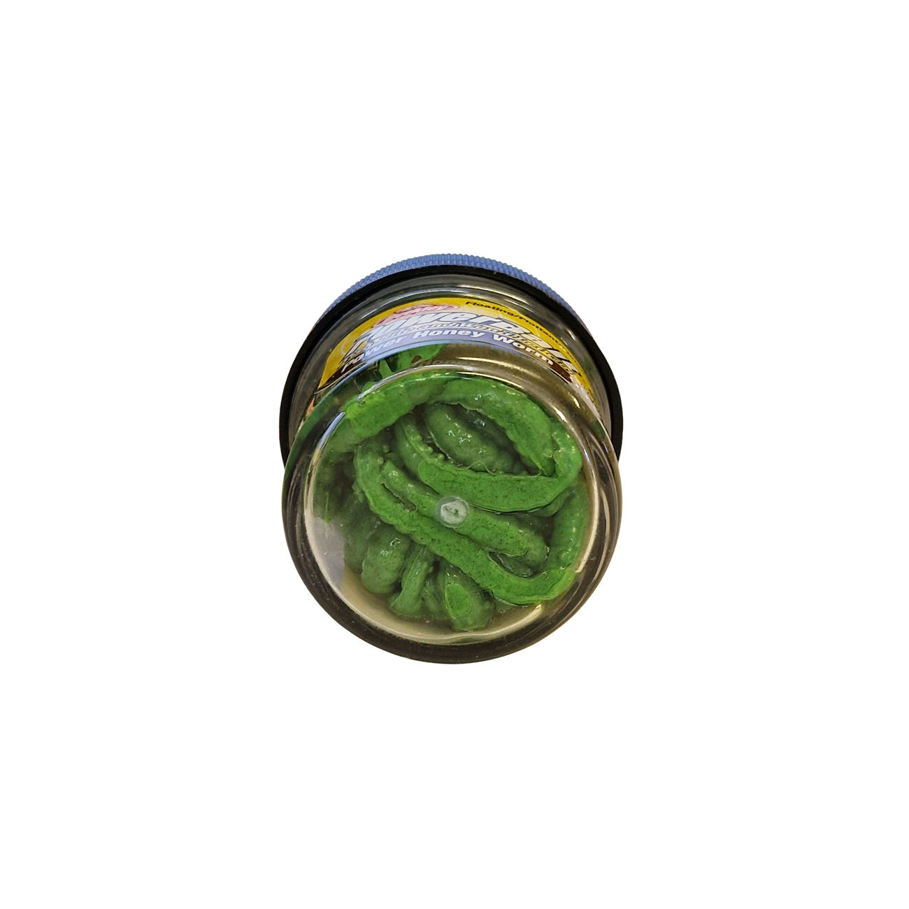 Köp PowerBait Honey Worm 25mm - Spring Green (Garlic) på MiEKOfishing!