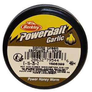 Köp PowerBait Honey Worm 25mm - Spring Green (Garlic) på MiEKOfishing!