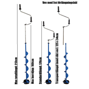 Köp IFISH Royal Viking XL - 150mm Extra lång Isborr på Miekofishing.se