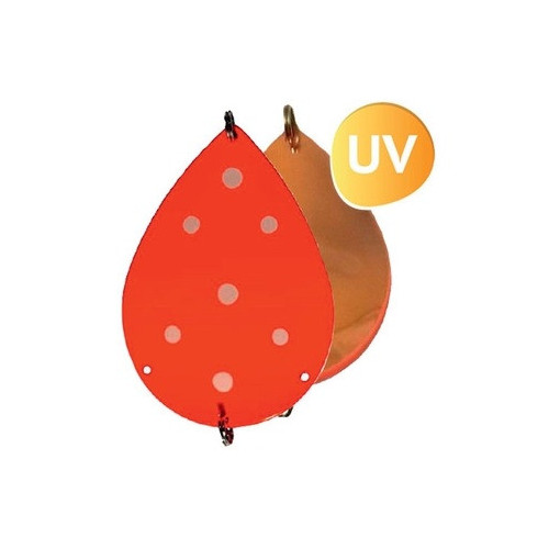 Köp Søvik DividalsBlinken 100mm - UV Fluo Orange/Koppar på MiEKO!