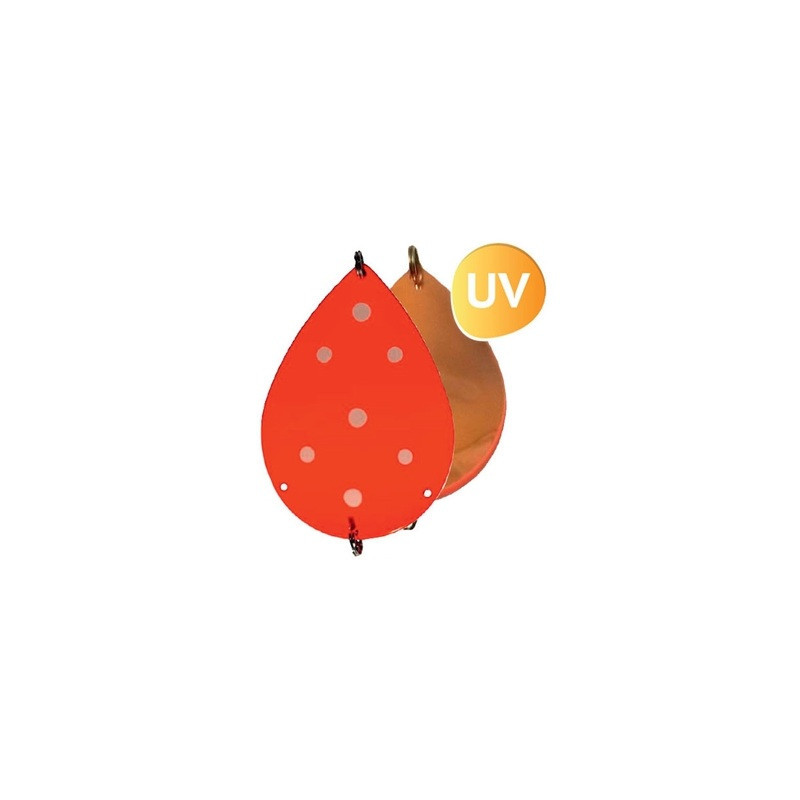 Köp Søvik DividalsBlinken 100mm - UV Fluo Orange/Koppar på MiEKO!