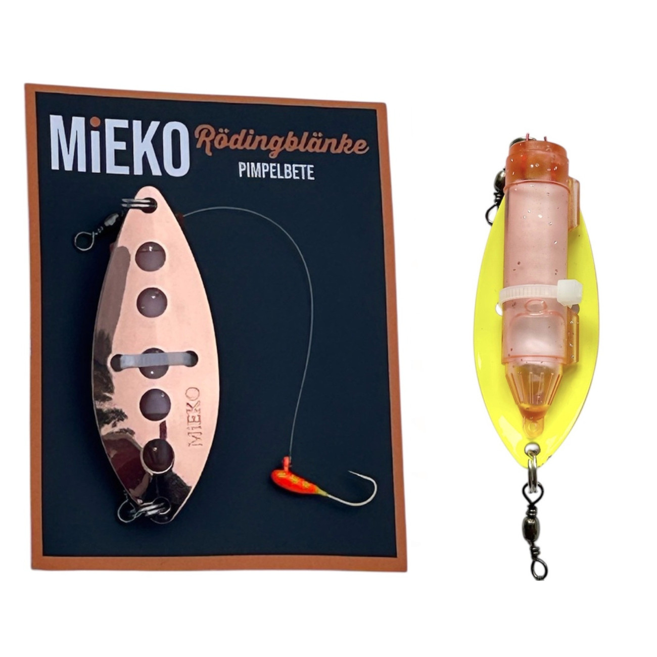 Köp Mieko Rödingblänke - Hot Yellow med mormyska på Miekofishing.se!