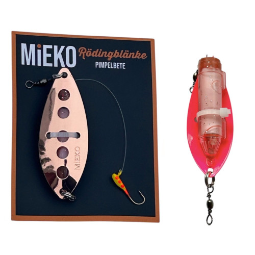 Köp Mieko Rödingblänke - Pink (Fluo) med mormyska på Miekofishing.se!