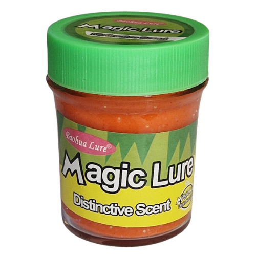 Köp Baohua Magic Lure Orange Glitter - Garlic på Miekofishing.se!