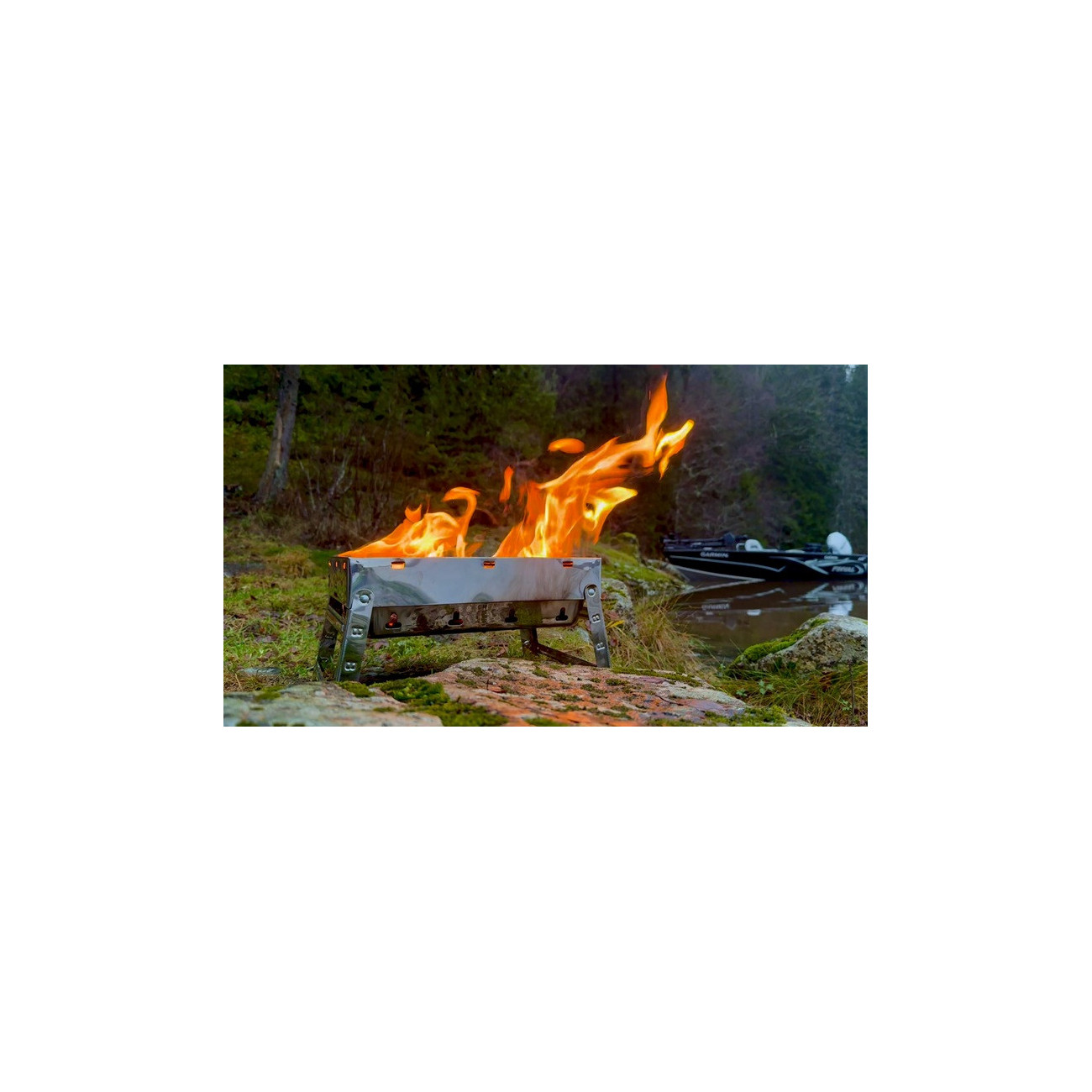 Köp Hurricane Grill Box i Rostfritt (39x30x8cm) hos Mieko Fishing!