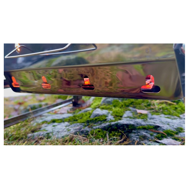 Köp Hurricane Grill Box i Rostfritt (39x30x8cm) hos Mieko Fishing!