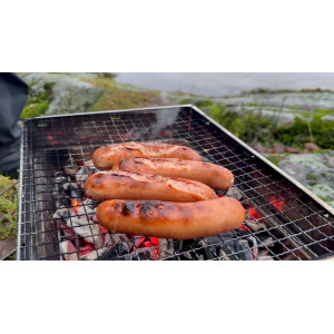 Köp Hurricane Grill Box i Rostfritt (39x30x8cm) hos Mieko Fishing!