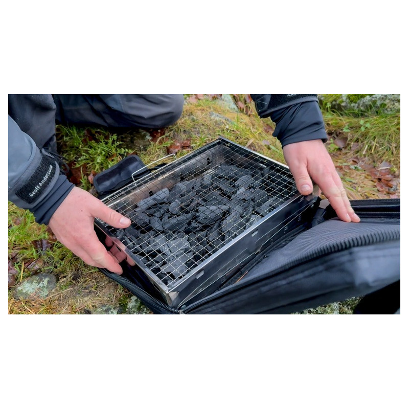 Köp Hurricane Grill Box i Rostfritt (39x30x8cm) hos Mieko Fishing!