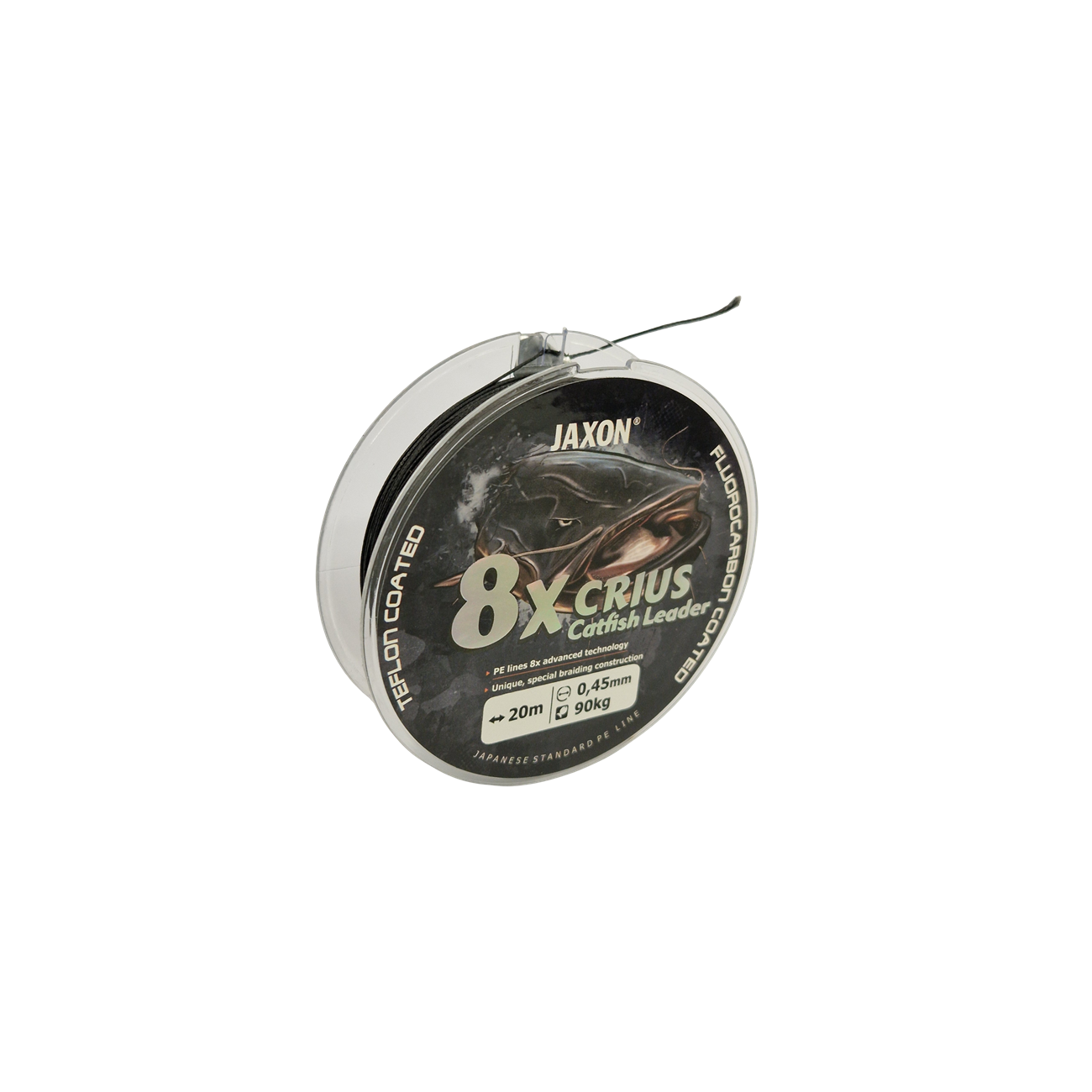 Köp Jaxon 8x CRIUS Catfish Leader 90kg 0,45mm - 20m på Miekofishing.se
