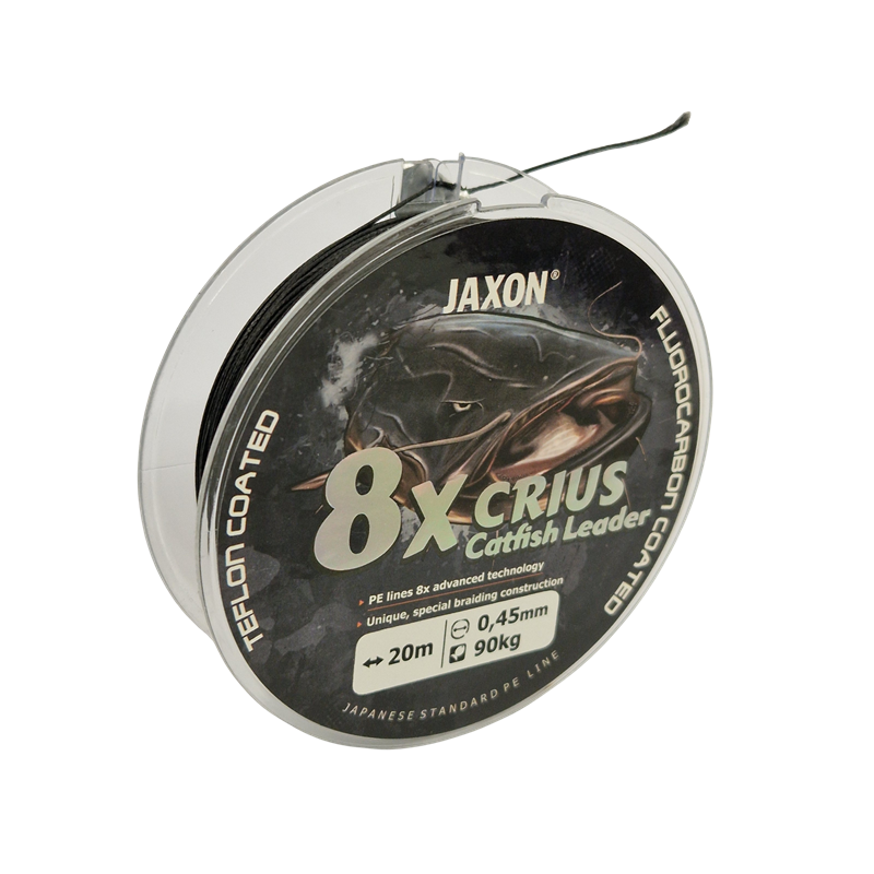 Köp Jaxon 8x CRIUS Catfish Leader 90kg 0,45mm - 20m på Miekofishing.se