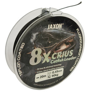 Köp Jaxon 8x CRIUS Catfish Leader 90kg 0,45mm - 20m på Miekofishing.se