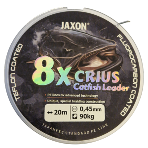 Köp Jaxon 8x CRIUS Catfish Leader 90kg 0,45mm - 20m på Miekofishing.se