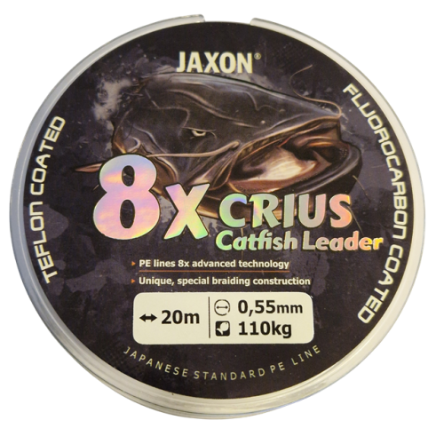 Köp Jaxon 8x CRIUS Catfish Leader 110kg 0,55mm - 20m på MiEKOfishing!