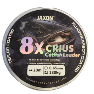 Köp Jaxon 8x CRIUS Catfish Leader 130kg 0,65mm - 20m på MiEKOfishing!