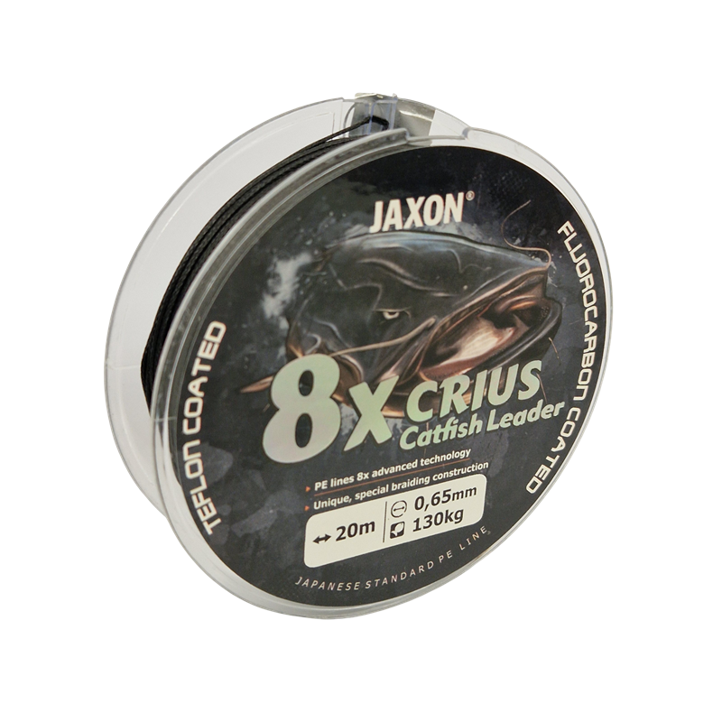 Köp Jaxon 8x CRIUS Catfish Leader 130kg 0,65mm - 20m på MiEKOfishing!