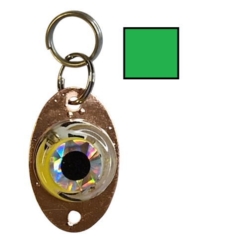 Köp Blinkögat Mini-Mini - Grön (Miniblänke med Blink) på MiEKOfishing!