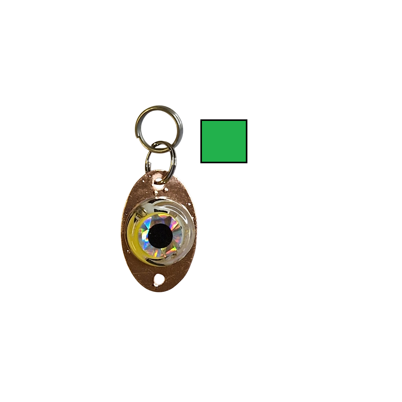 Köp Blinkögat Mini-Mini - Grön (Miniblänke med Blink) på MiEKOfishing!