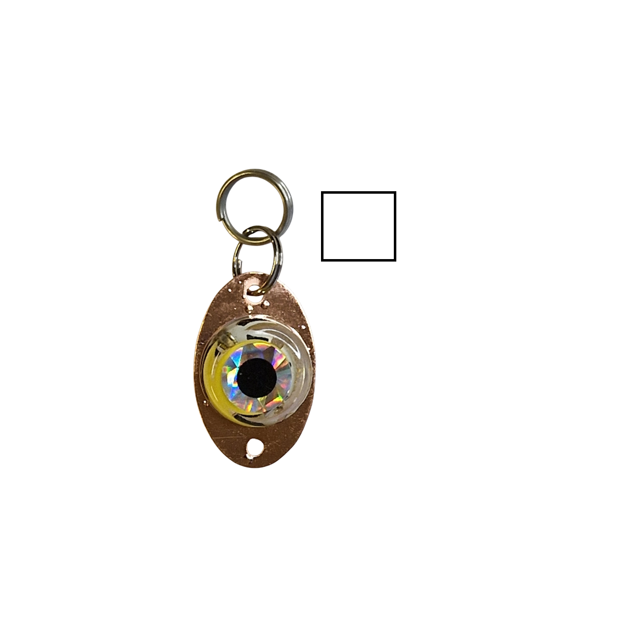 Köp Blinkögat Mini-Mini - Vit (Miniblänke med Blink) på MiEKOfishing!