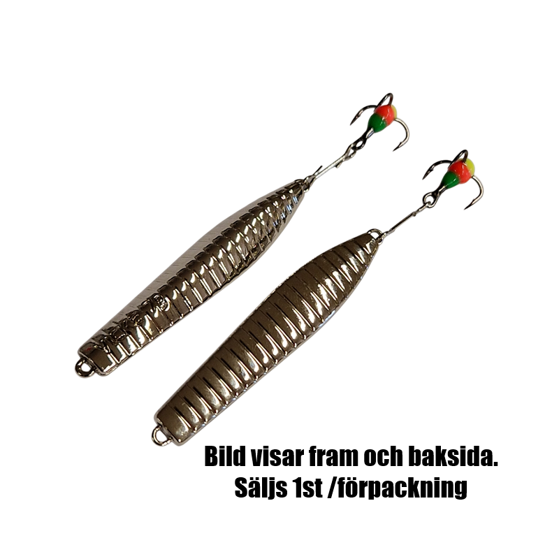 Köp Hurricane Vickepirken 7 gr 46mm Räfflad - Silver på MiEKOfishing!