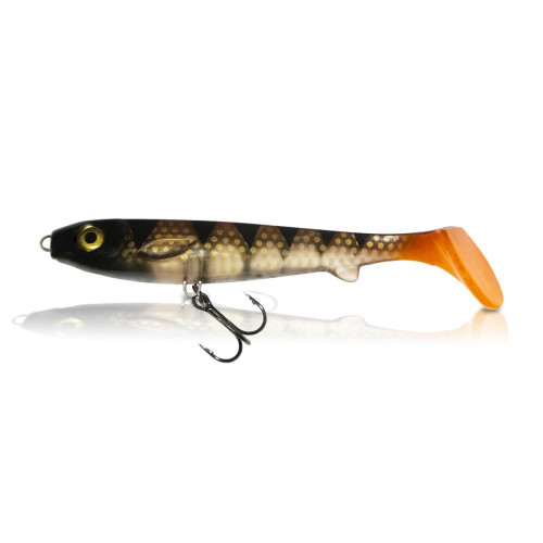 Köp Flatnose Shad Jr 12 cm RnR - Transparent Perch (3-pack) på MiEKO!